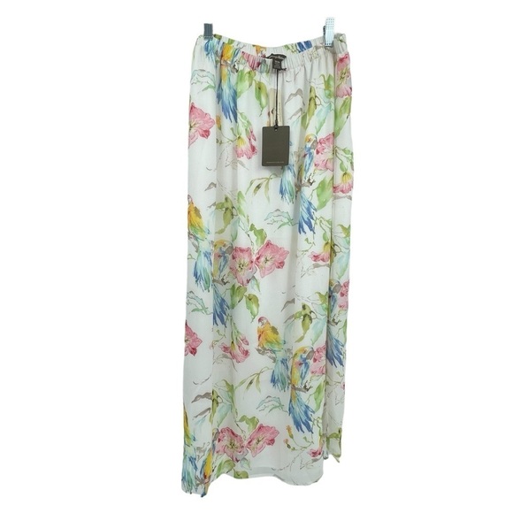 Tommy Bahama Weekend Escape Maxi Skirt Womens Size Medium Floral birds NWT - Picture 3 of 13